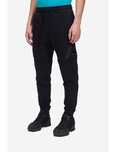 C.P. Company spodnie dresowe bawełniane Jogging Pant kolor czarny gładkie 14CMSP084A005086W999-BLACK