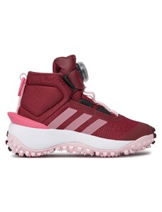 adidas Sneakersy Fortatrail Shoes Kids IG7261 Bordowy