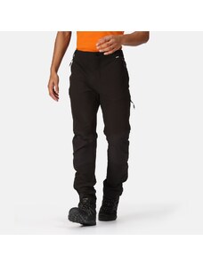 Męskie spodnie softshell Regatta QUESTRA czarne