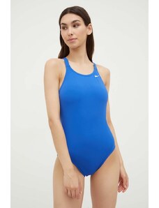 Nike jednoczęściowy strój kąpielowy kolor niebieski miękka miseczka