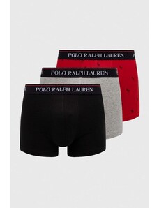 Polo Ralph Lauren bokserki 3-pack męskie kolor bordowy