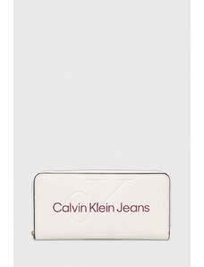 Calvin Klein Jeans portfel damski kolor biały
