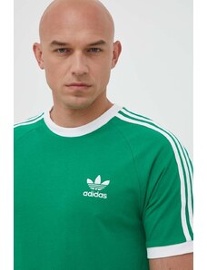 adidas Originals t-shirt bawełniany kolor zielony z nadrukiem IM0410