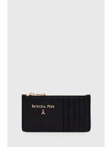 Patrizia Pepe portfel skórzany kolor czarny CQ9105 L001