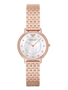 Emporio Armani zegarek damski kolor różowy