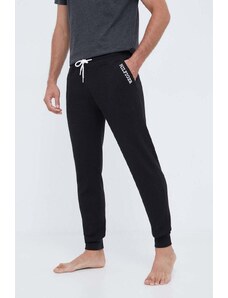 Tommy Hilfiger spodnie piżamowe bawełniane kolor czarny gładka UM0UM03097