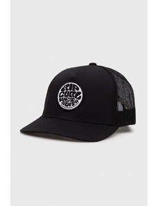 Rip Curl czapka z daszkiem kolor czarny z aplikacją