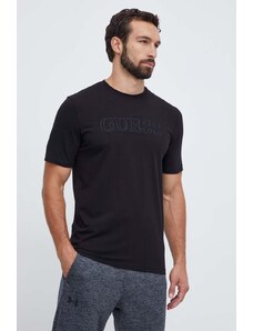 Guess t-shirt ALPHY męski kolor czarny z aplikacją Z2YI11 J1314