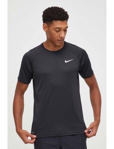 Nike t-shirt treningowy kolor czarny gładki