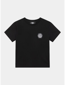 Karl Lagerfeld Kids T-Shirt Z25413 S Czarny Regular Fit