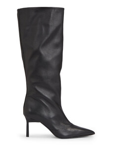 Calvin Klein Kozaki Geo Stiletto Knee Boot 70 HW0HW01691 Czarny