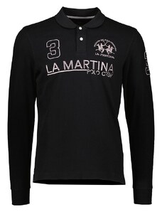 La Martina Koszulka polo w kolorze czarnym