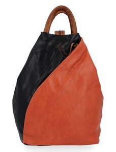 Uniwersalny Plecak Damski firmy Hernan HB0137 Pomarańczowy/Czarny