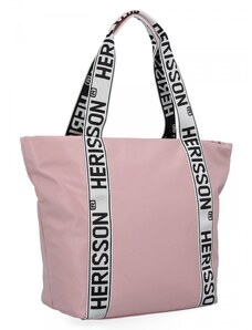 Modna Torebka Damska Shopper Bag firmy Herisson 1502H431 Pudrowy Róż