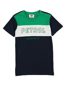 Petrol Koszulka w kolorze czarno-zielonym