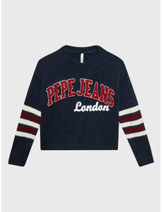 Pepe Jeans Sweter PG701036 Granatowy Relaxed Fit