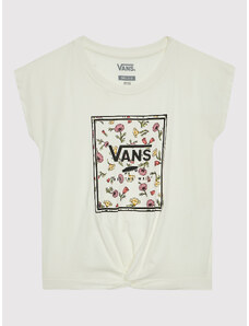 Vans T-Shirt Poppy Box VN0A7YVJ Biały Regular Fit