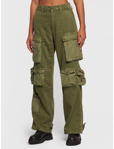 Replay Spodnie materiałowe W8019.000.10307 Zielony Regular Fit