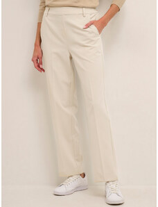 Kaffe Spodnie materiałowe Sakura 10506858 Biały Relaxed Fit