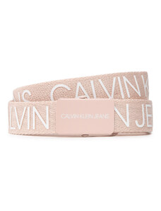 Calvin Klein Jeans Calvin Klein Pasek Dziecięcy Logo Ck Belt IU0IU00316 Różowy