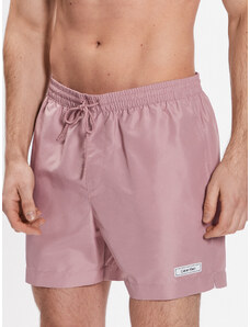 Calvin Klein Swimwear Szorty kąpielowe Medium Drawstring KM0KM00812 Różowy Regular Fit