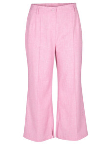 Zizzi Spodnie materiałowe M90007B Różowy Regular Fit