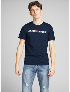 Jack&Jones T-Shirt Corp Logo 12137126 Granatowy Slim Fit