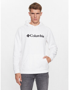 Columbia Bluza CSC Basic Logo II Hoodie Biały Regular Fit