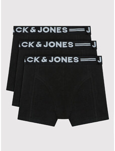 Jack&Jones Junior Komplet 3 par bokserek Sense 12149293 Czarny