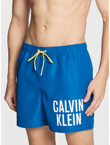 Calvin Klein Swimwear Szorty kąpielowe KM0KM00790 Niebieski Regular Fit