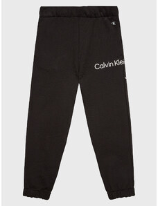 Calvin Klein Jeans Spodnie dresowe Disrupted Inst. Logo IU0IU00323 Czarny Regular Fit