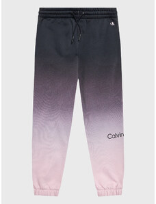 Calvin Klein Jeans Spodnie dresowe All Over Gradient IU0IU00332 Fioletowy Regular Fit