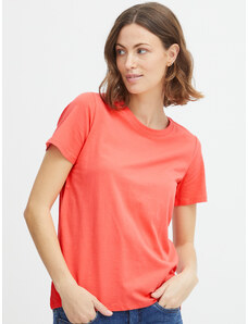 Fransa T-Shirt 20605388 Koralowy Regular Fit