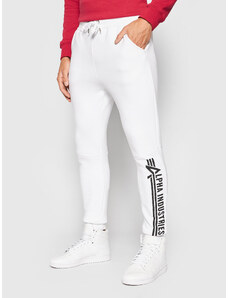 Alpha Industries Spodnie dresowe Jogger 118364 Biały Regular Fit