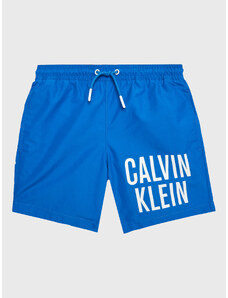 Calvin Klein Swimwear Szorty kąpielowe Medium KV0KV00021 Niebieski Regular Fit
