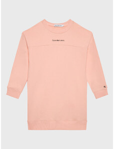 Calvin Klein Jeans Sukienka dzianinowa IG0IG01671 Różowy Regular Fit
