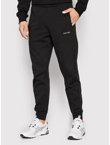Calvin Klein Spodnie dresowe Micro Logo K10K109940 Czarny Relaxed Fit