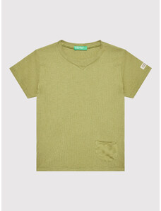 United Colors Of Benetton T-Shirt 3I1XG100M Zielony Regular Fit