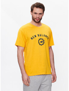 New Balance T-Shirt Sport Seasonal Graphic MT31904 Żółty Relaxed Fit