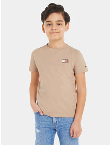 Tommy Hilfiger T-Shirt New York Flag KB0KB08626 M Beżowy Regular Fit