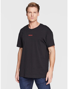 Hugo T-Shirt Linked 50480246 Czarny Regular Fit