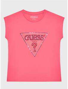 Guess T-Shirt J3GI33 K6YW1 Różowy Boxy Fit