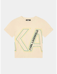 Karl Lagerfeld Kids T-Shirt Z25412 S Biały Regular Fit
