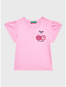 United Colors Of Benetton T-Shirt 3096G107Z Różowy Regular Fit