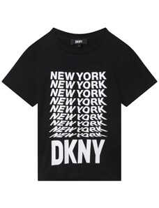 DKNY T-Shirt D35S76 S Czarny Regular Fit