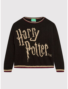 United Colors Of Benetton Sweter HARRY POTTER 1176Q100G Czarny Regular Fit