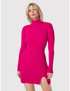 Kontatto Sukienka dzianinowa 3M7616 Różowy Slim Fit