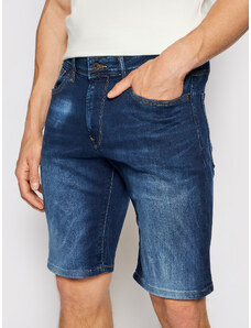 Pepe Jeans Szorty jeansowe Stanley PM800854 Granatowy Taper Fit