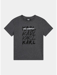Karl Lagerfeld Kids T-Shirt Z25424 S Szary Regular Fit