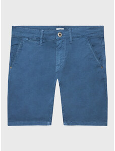 Pepe Jeans Szorty materiałowe Blueburn Short PB800726C75 Niebieski Regular Fit